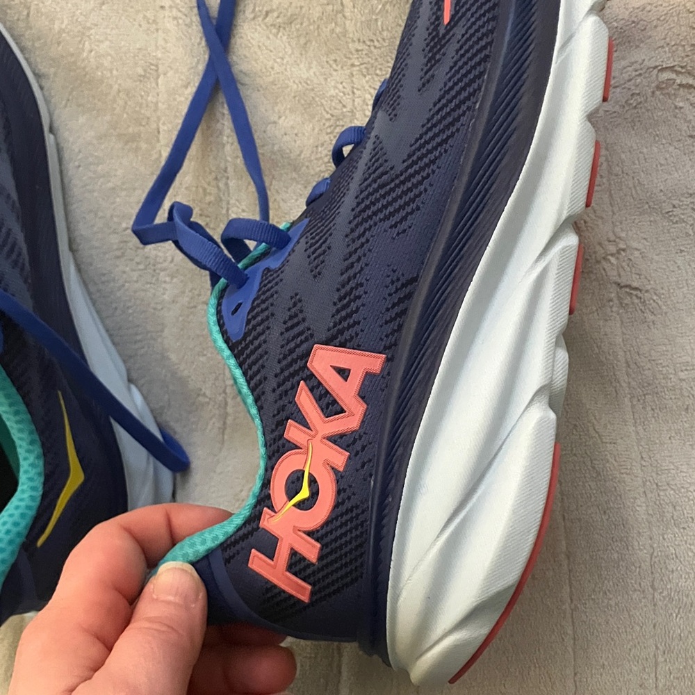 Hoka Navy and Aqua Running Shoes - Picture 4 of 4